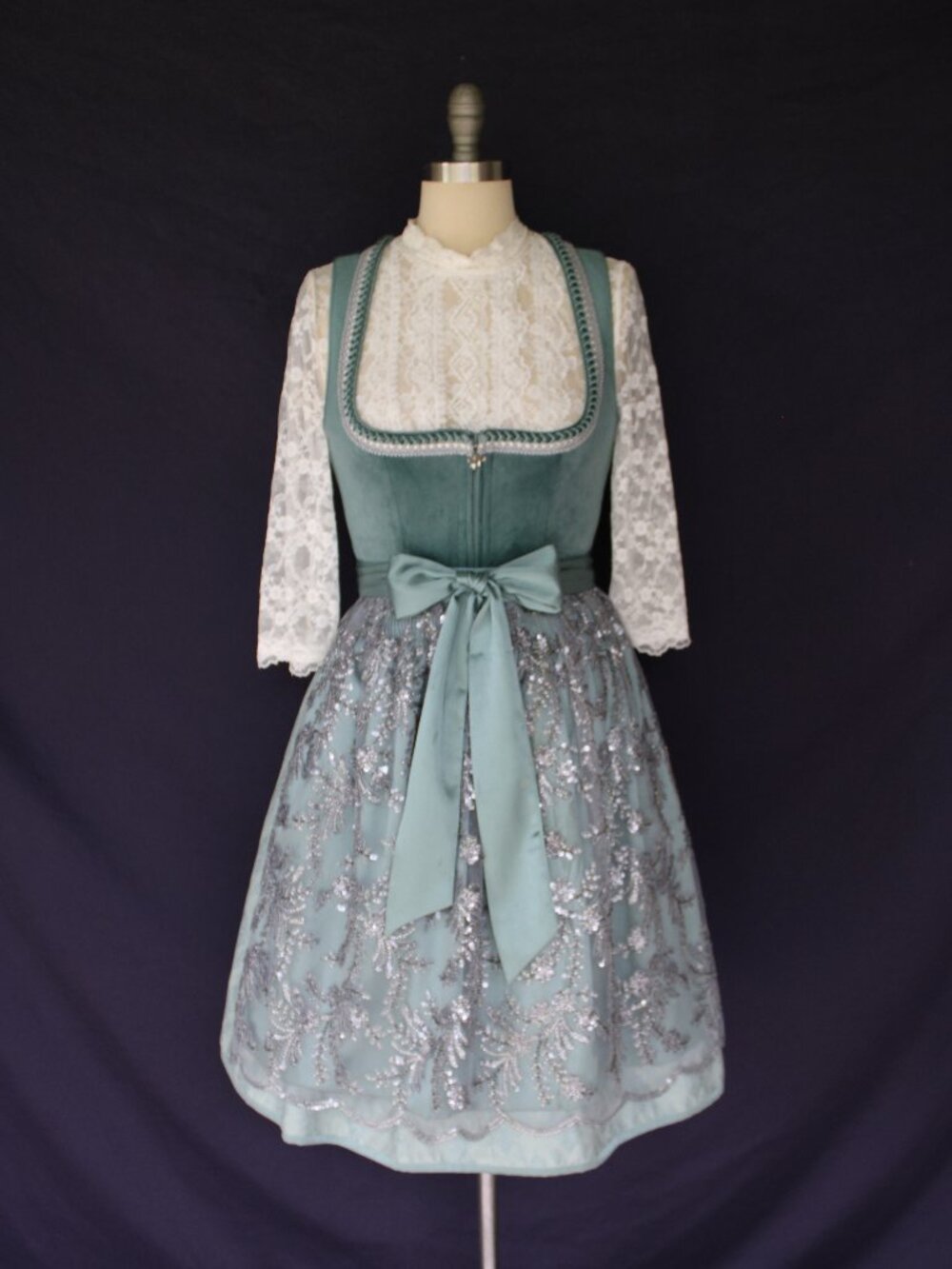 KRUGER Collection October fest German Bavarian Dirndl corset dress top waitress - Picture 6 of 11